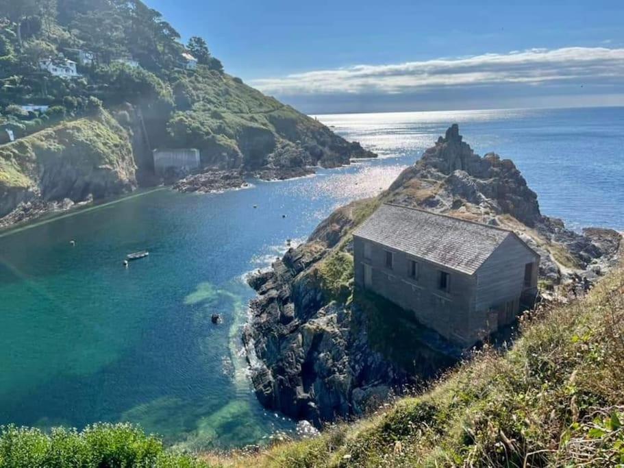 Bijou Coastal Apartment In Polperro With Hot Tub Onsite Parking Downhill Walk To Village Luaran gambar